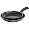 Gibson Everyday® Highberry 2-Piece Metallic Gray 12" & 10" Frying Pan Set